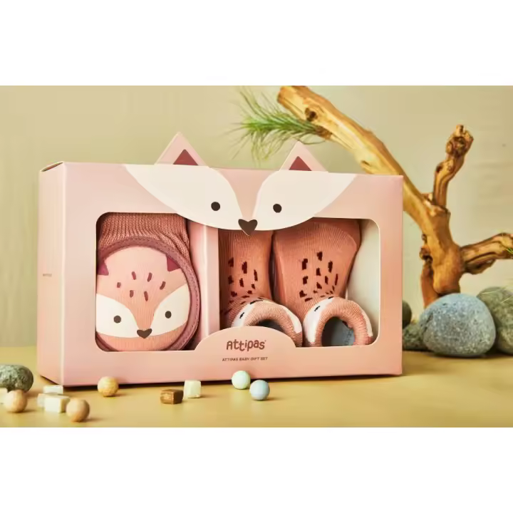 ATTIPAS set de regalo Rodilleras y Attipas FOX Rosa - 1