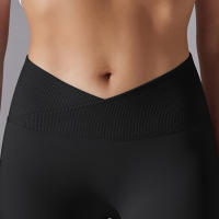 Leggings De Yoga Para Mujer Cintura Alta Levantamiento De Caderas Gimnasio Sin Costuras Pantalones De Deporte Fitness Running - details 15