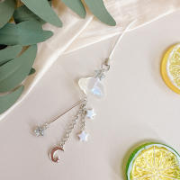 Colgante De Teléfono Simple Nube Transparente Accesorio De Decoración Para Móvil Y Mochila Cadena Antipérdida De Acrílico Regalo Dulce Para Mujer - details 1