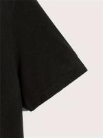 Camiseta De Verano Para Hombre 100% Algodón Cómodo Y Suelto Con Impresión De Sistemas Solares Y Planetas Cuello Redondo Manga Corta Top Transpirable - details 4