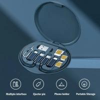 Cable Adaptador Multi USB Tipo C a C 60W Kit De Carga Con Conversión USB C a Lightning USB Y Tipo C a Micro/Type C/Lighting Para Teléfonos Móviles - details 0