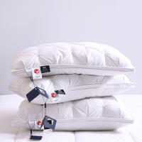 Almohada De Pluma De Ganso 95% Para Hotel 5 Estrellas Y Hogar Cubierta De Algodón Puro 3D Pan De Dormir Para Adultos 48*74cm - details 0