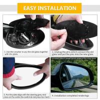 Punto ciego de cristal del espejo retrovisor lateral izquierdo calentado para C,E,S,GLC W205 W222 W213 X253 2013-2021 - details 2