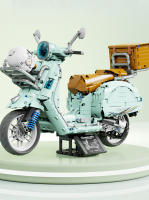 Bloques De Construcción Técnicos Para Ciudad 1:5 Motocicleta Y Vehículos De Carreras 1828pcs Juguete Para Niños Regalos MOC T4025 - details 4