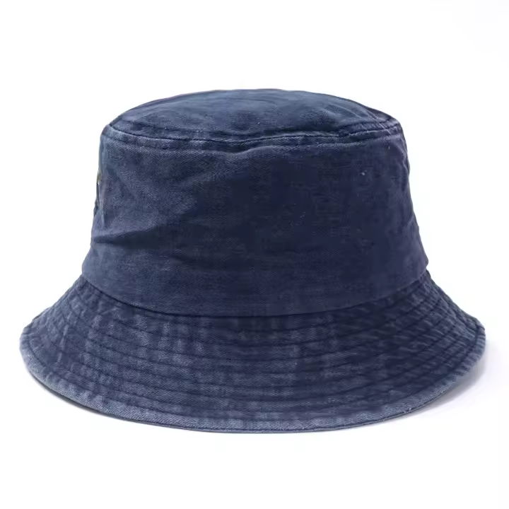 Gorro De Pescador De Leno Lavado Para Mujer Y Hombre Gorro De Buho De Color Sólido Plegable Para Exteriores Viaje Playa Protección Solar Estilo Casual - 1