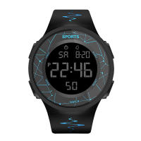 Reloj Digital Para Hombre LED Deportivo Reloj Militar Con Alarma Y Luz Luminosa Resistente Al Choque Y Al Agua Multifuncional Material De Correa De Silicona - details 27
