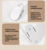 Lámpara De Mesa USB Portátil Con Clip Para Lectura En La Cama Luz Nocturna LED Táctil 3 Modos De Dimming Protección Ocular Recargable Y Conector De Carga - details 15