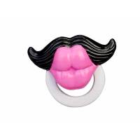 FAMOSA - Pack de 3 chupetes Bellies Crazy Dummies - Elige entre un chupete con un beso superlativo, un bigote divertido o una sonrisa aterradora. - Coleccionable - Idea regalo - Recomendado para mayores de 3 años - details 3