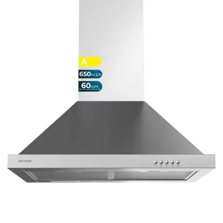 Cecotec Campana pirámide Bolero Flux PM 606500 Inox A - 1
