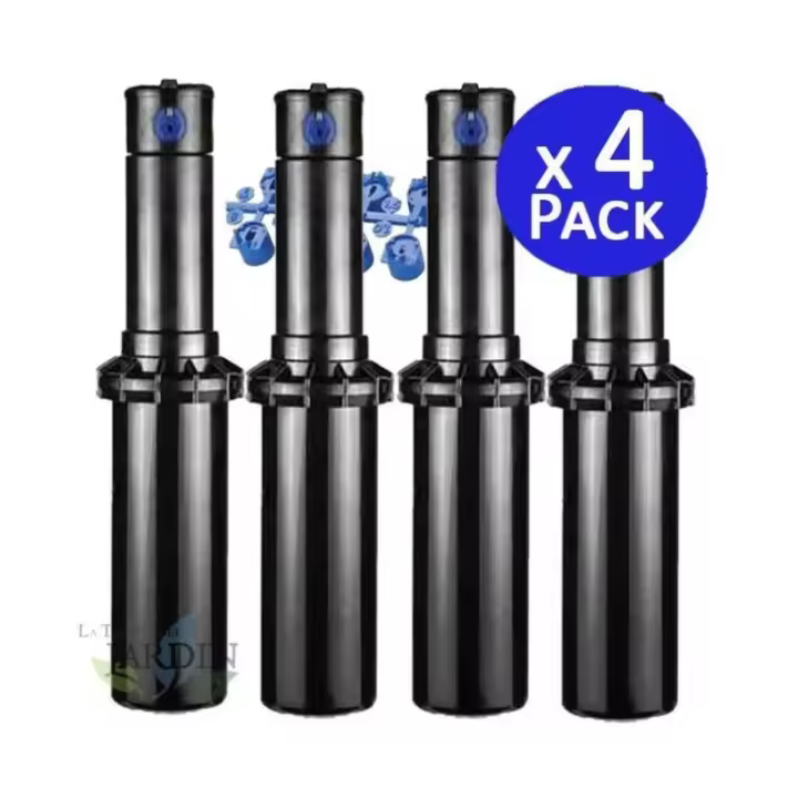 HUNTER Pack 4 Aspersor de Riego Hunter PGP-04 3/4'' | Alcance 6,4 a 15,8 metros | Aspersor emergente Turbina ajustable PGP Ultra - 1