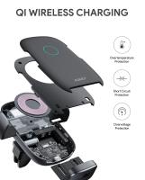 Aukey Cargador HD-C52 Carga Inalambrico para auto 10W AUKEY HD-C52. Negro. - details 4