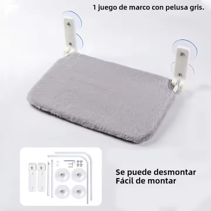 Cama Colgante Para Gato De Ventana Con Hamaca Desmontable 52x30cm 45x30cm Asiento Solar Para Mascotas Accesorios Para Gatos - 1