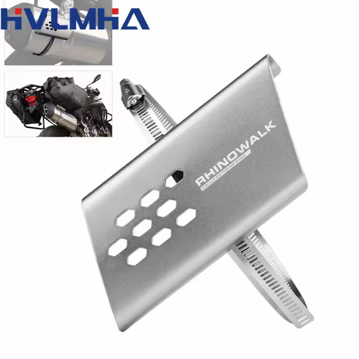 Protector De Escape Universal Para Motocicleta Cubierta De Escudo Antisalpicaduras En Aluminio Para Protección Anti-Quemaduras - 1