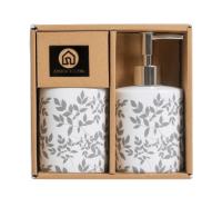 Bloom Store-Set baño Ceramica ,Juego de Accesorios de Baño 200 ML.Regalo Ideal para la decoración y organización del hogar - details 0