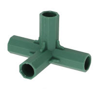 Conectores De Marco De Invernadero Plástico Verde 4Pcs 16mm Para Juntas De Paredes De Jardín Exterior Arco Iris DIY 3 Vías Adaptador De Estructura De Jardín - details 32
