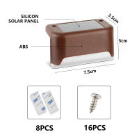 Lámpara Solar LED Para Pasos Exteriores Impermeable Iluminación De Patio Y Camino Puerta De Cama Moderna Instalación Auto-Contenida - details 12