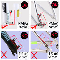 Adaptador De Freno De Disco SM MA F180P/P2 Montaje En Poste (Frontal) 180mm Para Bicicleta Sistema De Freno Disc Hybridico - details 0