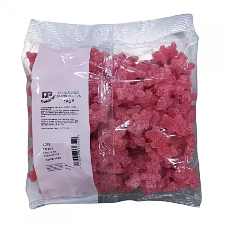 Caramelos de goma Ceconsa Osos ácidos cereza Kojak 1kg. - 1