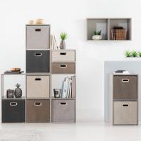 Caja de almacenamiento de tela - Cesta organizadora plegable -Beige Chine- 5 FIVE - Varios Tamaños - details 7