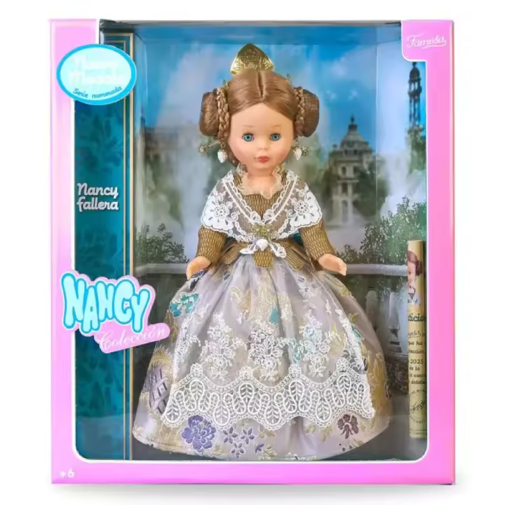 Nancy Colección Muñeca Fallera Edición 2025 con Auténtico Traje Regional de la Comunidad Valenciana Famosa NAL12000 - 1
