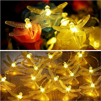 Luces De Hiedra De 40 LED Dragonfly Decorativas Luz Fae Tirada De Batería Para Decoración De Dormitorio Boda Navidad - details 4