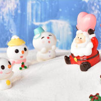 Muñecos De Navidad Santa Claus Y Payaso De Resina Para Adornos De Coche Y Escritorio Regalos De Manualidades De La Casa Decoración De Fiesta De Navidad - details 4