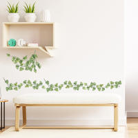 Pegatina De Pared Decorativa Verde Fresco Pequeña Hojas Para Dormitorio Sala De Estar Porche Hogar Autoadhesiva Estilo Pastoral - details 4