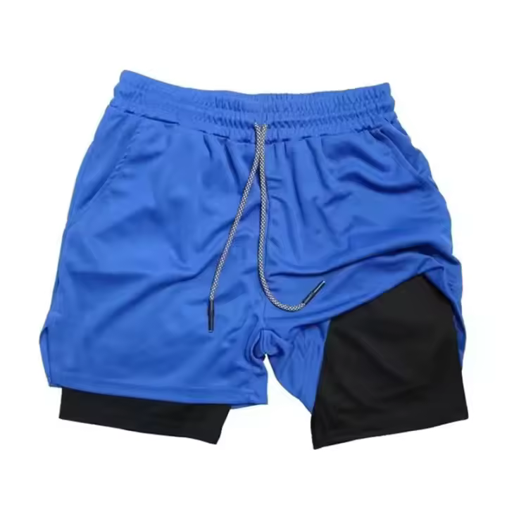Shorts De Correr Para Hombre Camuflaje 2 En 1 Secado Rápido Entrenamiento De Gimnasio Shorts De Verano Para Deporte Y Fitness - 1