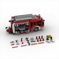 Juego De Construcción De Camión De Bomberos MOC City 1019 Piezas Torre De Rescate Lámpara Blocos De Brinquedos Para Niños Regalo Para Niño - details 1