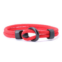 Pulsera De Cuerda De Moda Para Hombre Doble Capa Accesorios De Camping Al Aire Libre Paracord Pulsera De Supervivencia Regalo Para Él - details 10