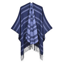 2023 Otoño e Invierno chal con borlas capa de bufanda de doble propósito de Cachemira de imitación gruesa de moda - details 12