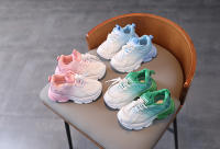 Zapatos Deportivos Para Niños Y Niñas Con Colores Gradiente Comodidad Suave Transpirables De Malla Moda Zapatillas Unisex Edad 1-3 Años - details 0