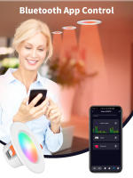 Tuya Smart LED Downlight Bluetooth Control Remoto Por App Smart Life 10W 15W RGBCW Luz De Pared Recargable Ajustable Para Foyer - details 5