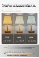 Lámpara De Mesa LED Estilo Japonés Retro Iluminación Interior Para Dormitorio Y Sala De Estar Luz De Noche Decorativa Para Escritorio Incluye Bombilla Fuente De Alimentación AC 90-260V - details 3