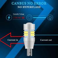 2pcs Luz De Retroiluminación LED T15 W16W 921 912 902 Lente Alta Potencia 18smd Brillante Para Reemplazo De Señal De Luz Trasera Del Coche Color Blanco - details 4
