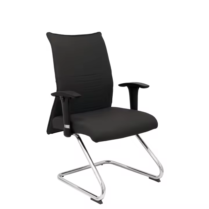 Sillón Piqueras Y Crespo Albacete Ergonómico con Patín Cromado y Brazos Regulables - 1