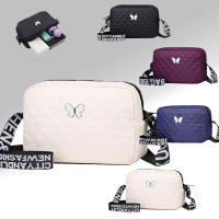 Bolso Cuadrado Pequeño De Nailon Para Hombre Y Mujer Con Flecos Y Forma De Diamante Bolsa De Hombro Cruzada En Forma De Lazo Para Cámara - details 0