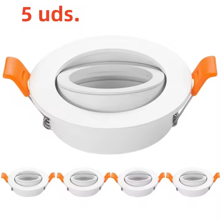 5/10 Pcs Luz Baja LED Moderna Y Sencilla Para Decoración De Hogar Con Ángulo Ajustable Spotlights De Marco Incorporado - 1