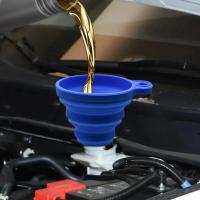 Funel De Silicona Universal Para Motor De Coche Y Motocicleta Funel De Líquido Para Cambio De Aceite Y Agua Plegable Portátil Para Automóviles Y Moto - details 0