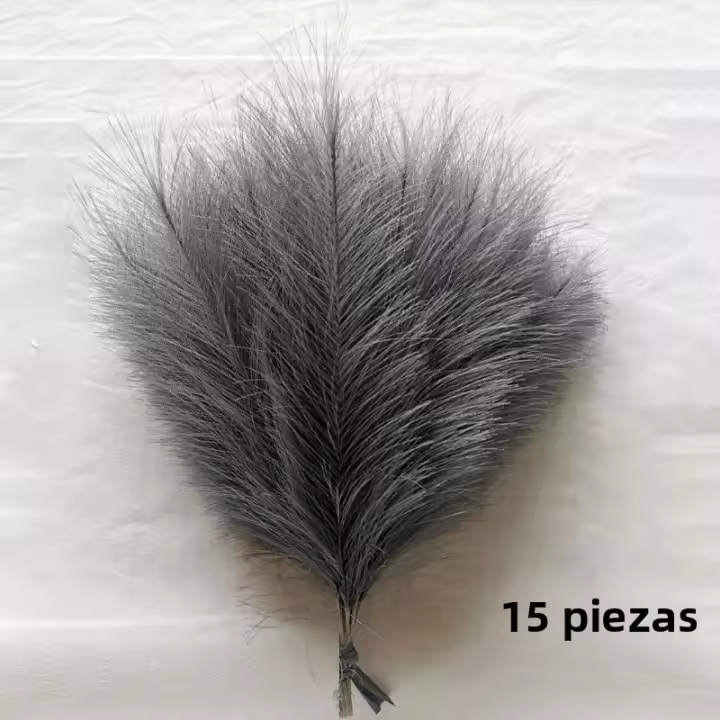 15pcs Bouquet De Pampas Artificial Para Decoración De Casamiento Y Fiestas DIY Flores De Planta Falsa Para Vaso Decorativo - 1
