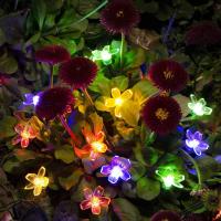 1PC Luces De Flores Solares Para Exterior Impermeables 20/30/50/100 LED Para Decoración De Jardín Pared Patio Jardín Árbol De Navidad - details 6