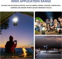 2 x Lámpara LED portátil Para acampar with Katería with Gancho plegable, Luces para Tienda de campaña Lámpara - details 4