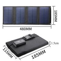 Panel Solar Plegable De 100W Para Recarga USB Portátil De 12V Panel De Energía Móvil Para Exteriores Y Viajes Carga De Teléfono Móvil 5V 100W - details 6