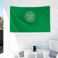 Bandera De Polyester Para Exteriores Con Cuatro Agujeros Estilo Aesthetic De Celtic Fc Decoración De Habitación Y Exterior - details 10