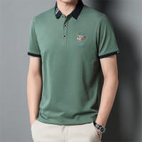 Camisa Polo Casual Para Hombres De Color Sólido Con Bordado Manga Corta Estilo Callejero Nuevo Arribo Moda Streetwear Verano - details 14