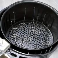 10pcs Accesorios Universales Para Horno De Air Fryer Asador Vertical Palillos De Acero Inoxidable 304 Herramientas De BBQ Resistentes Al Calor Fáciles De Limpia - details 1