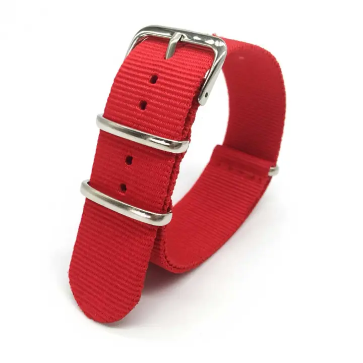 Correa De Reloj De Nylon Deportiva Para Hombres Y Mujeres 18mm 20mm 22mm Correa De Fibra De Nylon Con Hebilla Para Relojes Tradicionales - 1