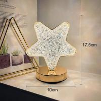 Lámpara Nocturna LED De Mesa Con Iluminación Táctil Y Carga USB Luna 3D Para Dormitorio Decoración Aestética Para Habitación De Niñas Luz Ambiente Para Cama - details 2