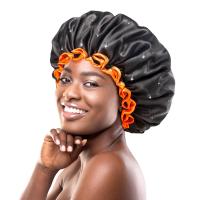 【Bestseller】Gorro De Ducha Negro Para Mujer Impermeable Universal Para Secado De Pelo Capa De Sombrilla Para Baño - details 2