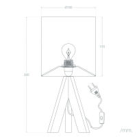 Ledkia Lámpara de Mesa de Madera Kanuni - Diseño Único y Elegante - details 4